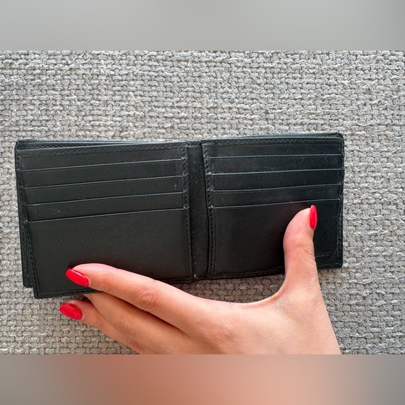 Burberry Nova Check Bifold Wallet Black Leather Authentic - Picture 12 of 16